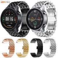 Dla Xiaomi Mi zegarek kolor bransoleta ze stali nierdzewnej pasek wymiana Watchband dla Huami Amazfit GTR 47mm GTR 2 GTR2 zegarek zespół