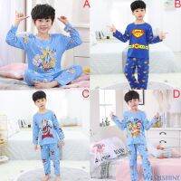 ♣ Korean Fashion Childrens Baju Tidur Pyjamas Set Baby Boys Sleepwear Kids HomeWear Nightwear Clothing