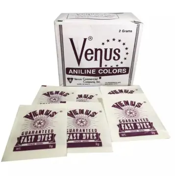 Venus dye and dura dye fabric dye or jobos weight 2grams sold per