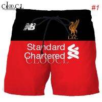 [Chaoku Clothing] HX Liverpool F.C. กางเกงแฟชั่นแนวสตรีทเท่กางเกงขาสั้นลำลองกีฬากางเกงขาสั้นสตรีสำหรับผู้ชายพิมพ์ลาย3D