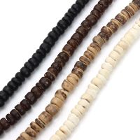 Apx110-300pcs Natural Wooden Beads Buddhism Bijoux Round Coconut Shell Wood Loose Spacer Beads For DIY Bracelet Jewelry Making Beads