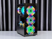 Emaster ecg750 2 tempered glass PC gaming case cover m-ATX, ITX, ATX