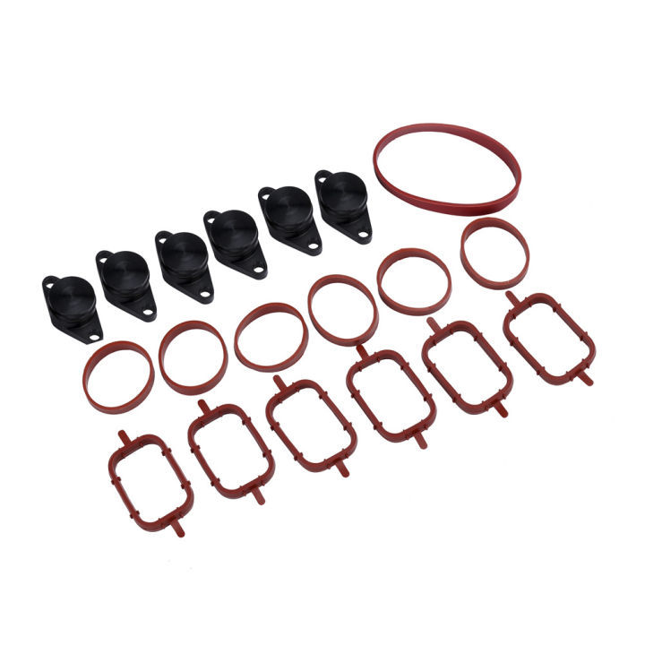 6x-22mm-6x-33mm-diesel-swirl-flap-blanks-repair-delete-kit-with-intake-manifold-gaskets-for-bmw-previous-m57-e60-e90