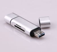 อะลูมินัมอัลลอยทั้งหมดใน1 USB 2.0 Type C เครื่องอ่านการ์ดสำหรับการ์ดความจำเครื่องอ่านการ์ด USB C ไมโคร USB USB โทรศัพท์แอนดรอยด์ OTG การ์ดแล็ปท็อป PC Writer เครื่องอ่านการ์ด