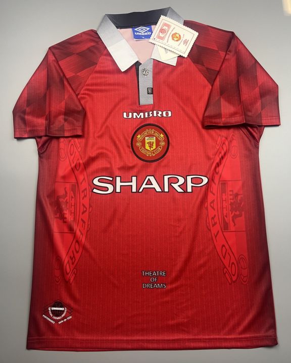 เสื้อบอล ย้อนยุค แมนยู 1996 เหย้า Retro Manchester United Home เรโทร ...