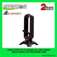 Signo E-Sport BG-703 INVAGUS LED Light Gaming Mouse Bungee With Headphone Stand