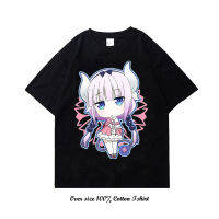 เสื้อยืด Femme De Chambre 100 Coton Y2k Harajuku,Dessin Animé Japonais Miss Kobayashi S Dragon,เสื้อยืด Imprimés เสื้อยืดคุณภาพสูง