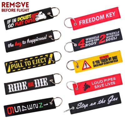 New Fashion Nuclear Launch Key Chain Bijoux Keychain for Motorcycles and Cars Gifts Tag Embroidery Key Fobs OEM Keychain Bijoux Key Chains