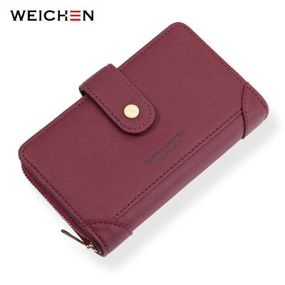 WEICHEN New Zipper Pocket Design Womens Wallets For Women Soft PU Leather Ladies Coin Purse Female Card Holder Small Wallets