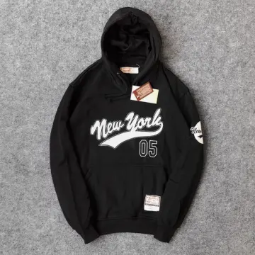 Sweater Hoodie MLB Mitchell & Ness Yankees Putih