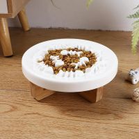 YAZHE Training Pet Against Indigestion Bloat Stop Anti-Gulping Interactive Slow Feeder Cat Bowl Feeder Dish Dog Puzzle