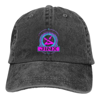 Washed Mens Baseball Cap JINX Trucker Snapback Caps Dad Hat Arcane League of Legends Golf Hats