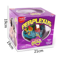 Large 100 Steps 3D Magic Inlect Maze Ball Track Puzzle Toy Perplexus Epic Game Children Adult Magnetic Balls Toys for Kids