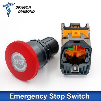 Emergency Stop Push Button Swicth LZ38-11ZS for CO2 Laser Engraver Cutting Machine