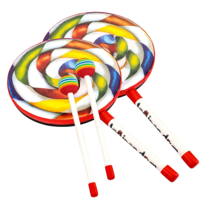 orff-instruments-lollipop-drums-lollipop-hand-drums-hand-drum-preschool-education-toys