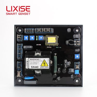 Lixise ตัวเก็บประจุ SX440ขายดี AVR Gray Capacitor 440เครื่องควบคุมแรงดันไฟฟ้าอัตโนมัติสำหรับ Blushless Genset
