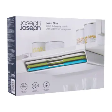 Joseph Joseph Folio Slim 3-Piece Under-Shelf Chopping Board Set