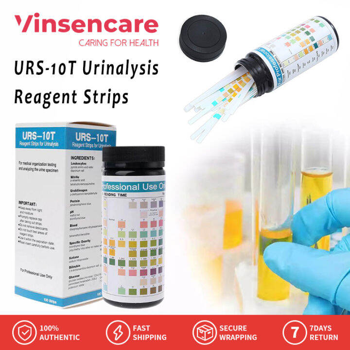 Viancare 100Pcs/Box Urine Test Strips 10 Parameters 100 Count for