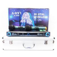 ชุดไมค์ลอยคู่ ไมโครโฟนไร้สาย ไมค์ประชุท ไมค์ร้องเพลง MICROPHONE DIGITAL WIRELESS VOCAL ฟรีกระเป๋าใส่ไมค์อลูมิเนียมสวยหรู