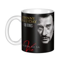 hotx【DT】 Johnny Hallyday Mug French Cups Outdoor Camping Cup