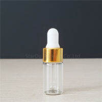 50pcs 3ml Portable Transparent Aromatherapy Esstenial Oil Bottle With Glass Eye Dropper Mini Empty Dropper Bottle