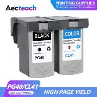 Aecteach 2ชิ้น CL-41 PG-40 PG40หมึก CL41กระสวยหมึกสำหรับแคนนอน Pixma MP140 MP150 MP160 MP180 MP190 MP210 MP220 MP450เครื่องพิมพ์ MP470 53