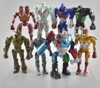 8pcsset 13cm Real Steel Zeus Atom Midas Adam Raider Robot Model Toys Gift Action Figure Hobby Collection Decoration Doll Toys