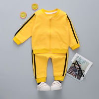 Childrens Clothing New Boys Girls Spring Autumn Long-Sleeved Sports 2-Piece Suit 1-4T Middle Small Child Suit