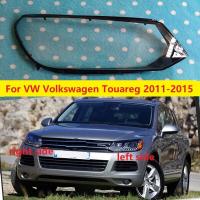 ฝาครอบไฟหน้า2015สำหรับ VW Volkswagen Touareg 2011 2012 2013 2014ที่ครอบโคมไฟที่ครอบไฟหน้าเลนส์ใสปลอกไฟตกแต่งสวน