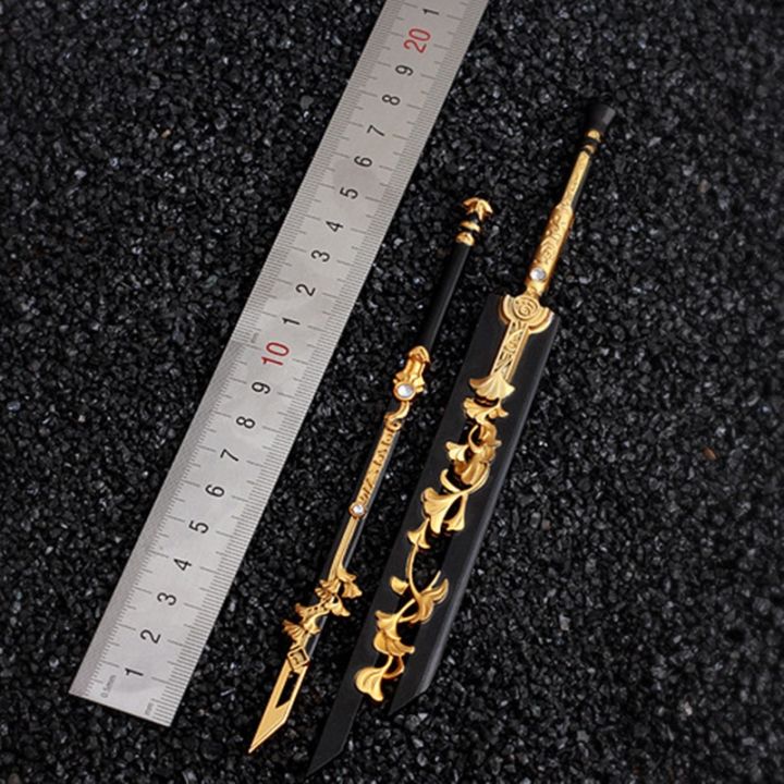 22-cm-alloy-sword-game-character-ask-water-hidden-sword-weapon-model-scabbard-sword-creative-ornament-collection-weapon-toy