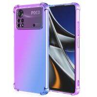 Xiaomi POCO X4 Pro 5G M4 Pro 4G X3 GT,เคสเสริมถุงลมนิรภัยกันกระแทกป้องกันการตกเคสมือถือไล่ระดับสี