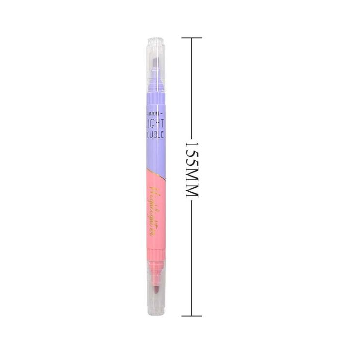 hot-dt-6-highlighter-pens-kawaii-color-manga-markers-set-korean-stationery