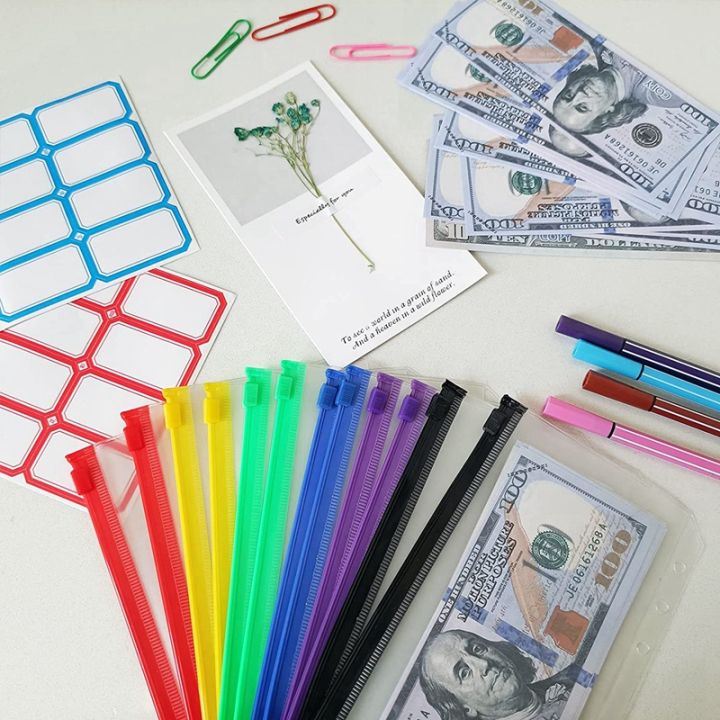a6-budget-binder-pockets-with-zipper-clear-6-holes-cash-envelopes-folder-pvc-money-coupon-organizer-loose-leaf-bags