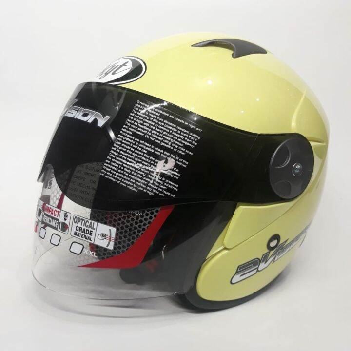 Helm kyt 2 Vision Kuning Lemon Lazada Indonesia