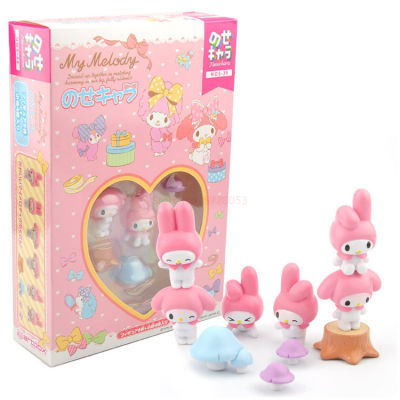 Sanrio My Melody Little Twins Star อะนิเมะรูป Kawaii น่ารัก Action Figures Collection ของเล่นเด็กสำหรับเด็กผู้หญิงตุ๊กตา