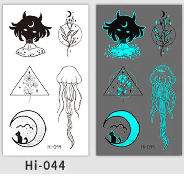 6Pcs Luminous Tattoo Stickers For Christmas Party, Santa Claus, Christmas  Tree, Gift, Watch, Bell and Snowman Design Temporary Tattoos for Hand, Glow  In The Dark Waterproof Face Sticker | SHEIN USA