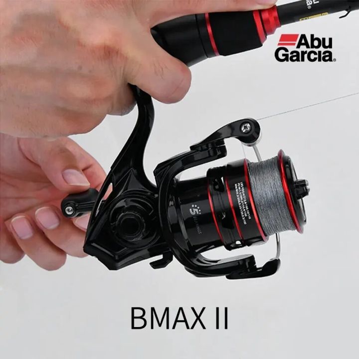 Original ABU GARCIA BLACK MAX 2 Spinning Fishing Reel 4+1BB 500-5000  Graphite Body Lightweight Saltwater Fishing Coil BMAX II