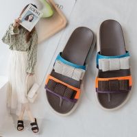 COD ✱❣☼ saafeeqdsdfsdw Womens Sandals Korean Rubber Soft Bottom Sandals Color Matching Bow Thick Platform Slippers Women