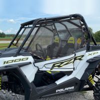 UTV RZR โล่หน้าต่างม่านหน้าต่างรถยนต์ด้านหลังซ้ายขวาเหมาะสำหรับ Polaris RZR 1000 XP Turbo POLARI RZR 500 570 800 900