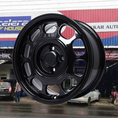 Velg Kaleng R Lebar Pcd X Dan X Hsr Klg Glossy Black