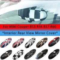 Car Rearview Mirror Interior Cover Sticker For BMW MINI Cooper S JCW R55 R56 R57 R60 Countryman Auto-Styling Accessories