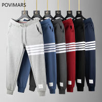 2021 New Fashion TB Sweatpants Men Women Pure Cotton nd Casual Sports Trousers Tracksuit Bottoms Mens Thom Jogger Track Pants