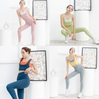 Mieux Angle Yoga Set (Bra +Leggings) เซ็ทชุดออกกำลังกาย ชุดโยคะ