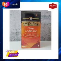 ❤️Promotion❤️ ส่งฟรี Twinings Finest Ceylon Tea 2g.x25 ทไวนิงส์ ไฟเนตส์ ซีลอน ชาอังกฤษ 2กรัม x 25/1 กล่อง