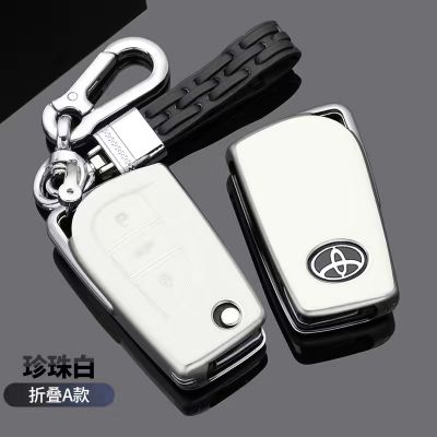 YCHIC TPU + PC Toyota Corolla Key Key Pendant,ที่ใส่กุญแจ,พวงกุญแจโลหะ,เคส Keyfob สำหรับ Toyota Corolla/ralink/camry/chrr/ RAV4/IZOA