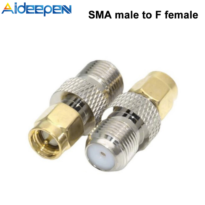 Aideepen SMA to F Coax Adapter SMA to F Coaxial Connector SMA-F RF ...