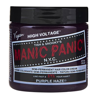 MANIC PANIC - CLASSIC CREAM SEMI PERMANENT HAIR COLOR CREAM E 118 ml (1 Jar) (PURPLE HAZE)