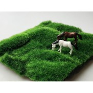 Các mẫu mô hình thảm cỏ nhựa mềm trang trí tiểu cảnh, DIY cỏ dày, cỏ thưa,