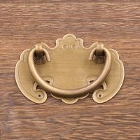 Retro Copper Medicine Cabinet Handle Smooth Simple Drawer Pulls Hardware Bronze Wooden Jewelry Box Decoration Handle Pulls