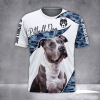 Hot Sale t shirt Animal Love Pitbull Dog 3D Printing Mens Summer O-Neck Short sleeve Unisex Casual sports T-shirt DW05